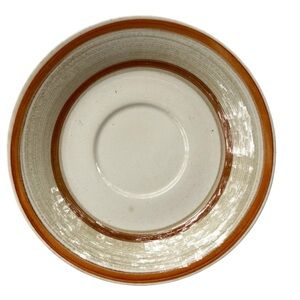 Cafe Au Lait Amelle Saucer Striped Buffalo China